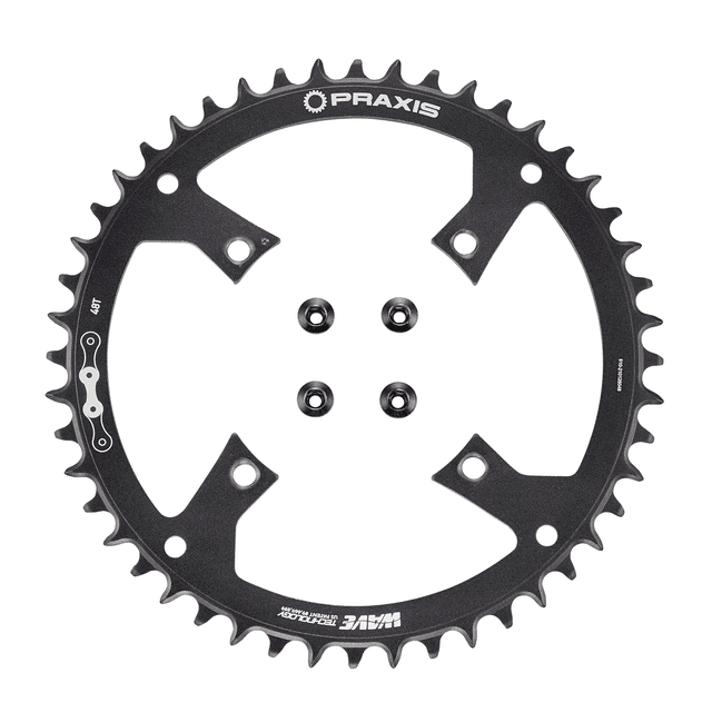 Specialized S211400005 CHR TURBO, 48T, 10/11-SPD, 104BCD, 1X RING, ALLOY, W/ CHAINRING BOLTS, PRAXIS