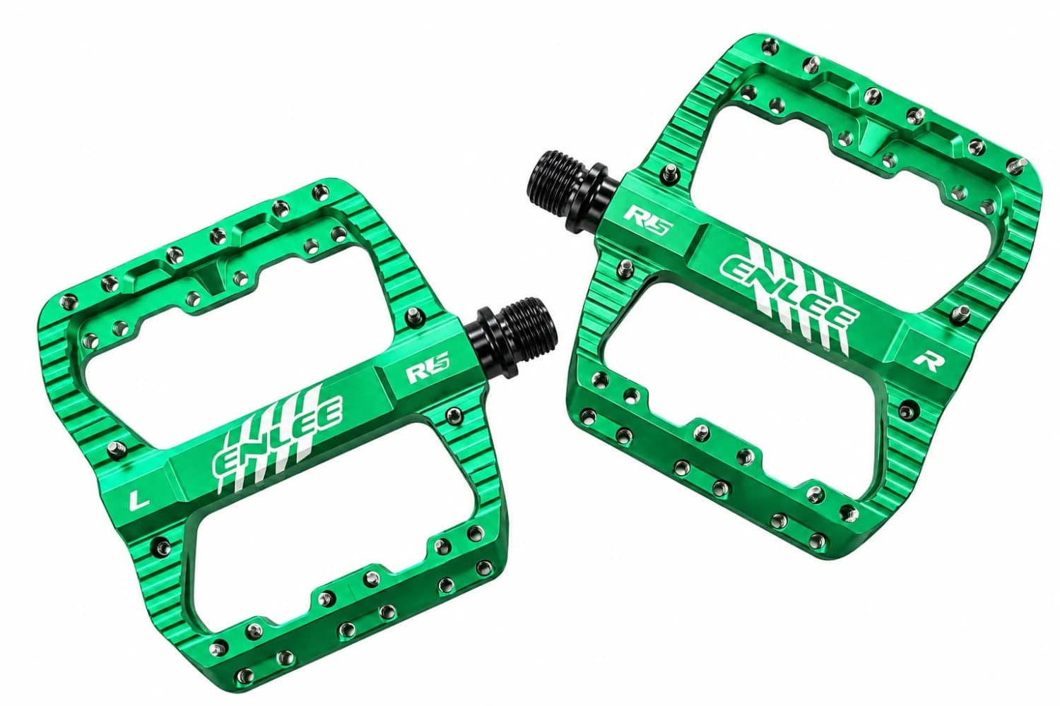 Enlee Aluminium Pedals Pro Green