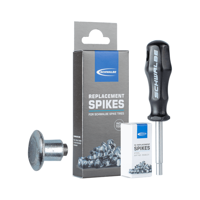 SCHWALBE Steel spikes and tool Replacement steel spikes and tool for Schwalbe winter tires