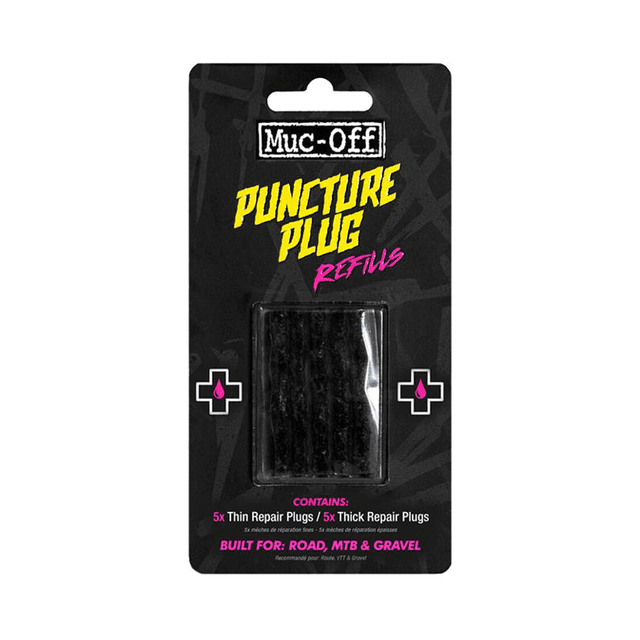 MUC-OFF B.A.M. Puncture Plugs Refill Pack Contains 5x thick plugs and 5x thin plugs